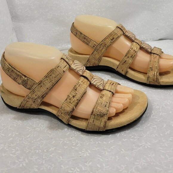 Vionic Womens Amber Adjustable Slip On Synthetic Brown Strappy Sandal Size US 7 - Picture 4 of 10